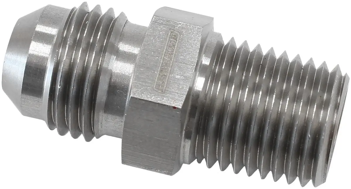 Stainless Steel Turbo Oil Feed Fitting – -4An To -6An Adapter 1
