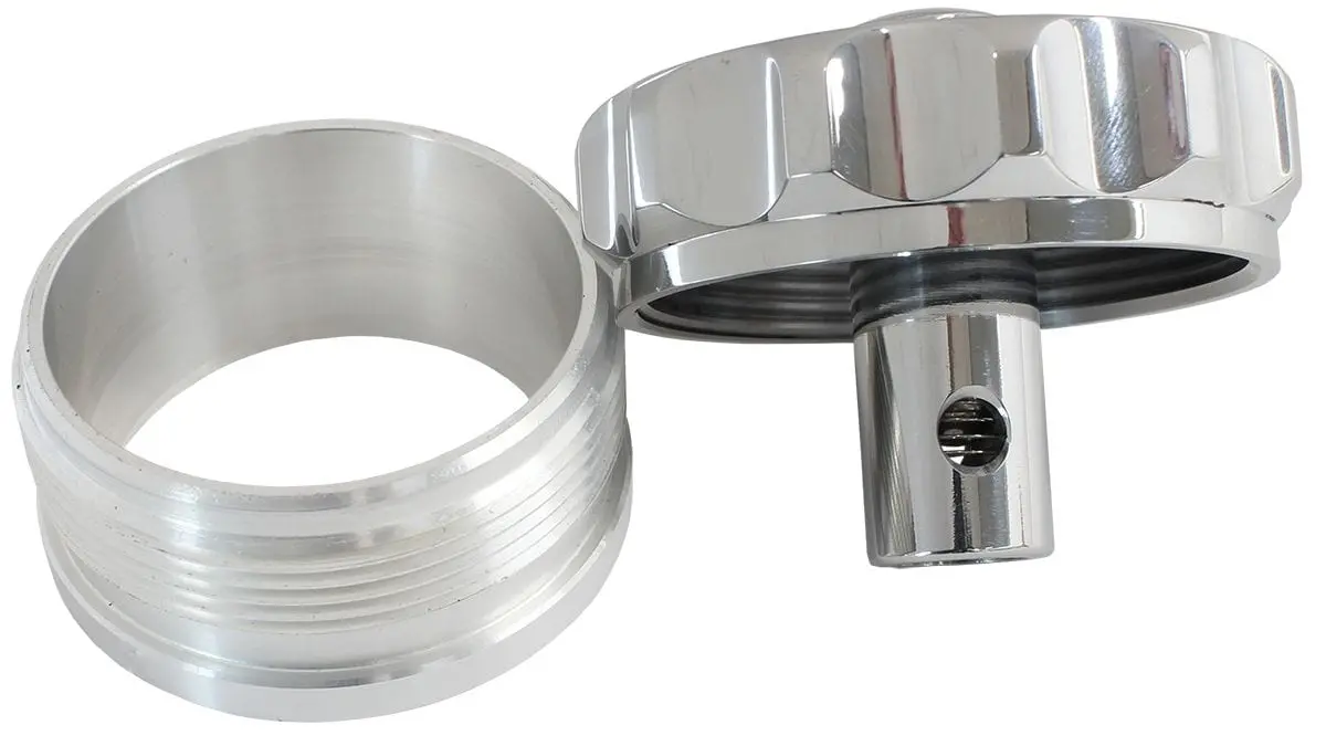 Polished Billet Aluminum Weld-On Fuel Filler Neck & Cap – Af460-32-Rv-P 1