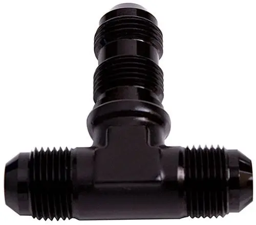 Black Anodized -10An Bulkhead An Tee Fitting For Compact Plumbing 1