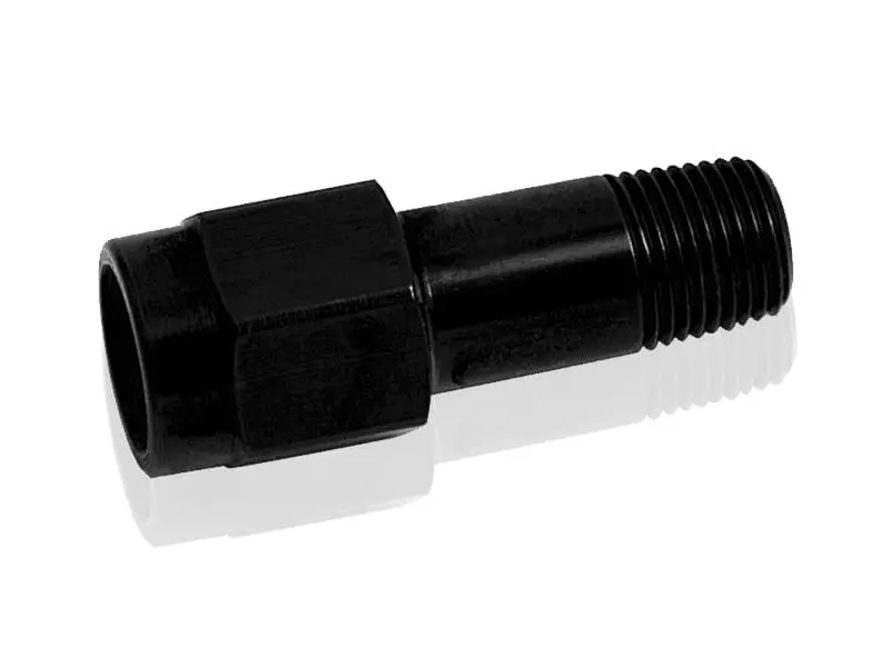 1/4" Npt Male-To-Female Extension Fitting – Black Anodized, Af372-04Blk 1