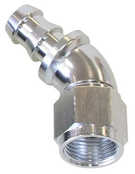 Af512-10S Full-Flow 45° Push-Lock Hose End – Tight-Radial -10An Connection 1