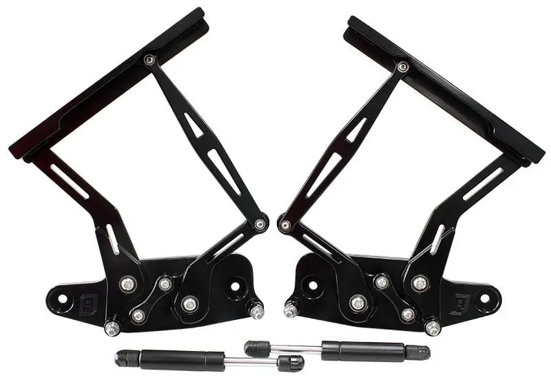 Holden Hk/Ht/Hg Af64-4129Blk Billet Bonnet Hinge Kit – Matte Black 1