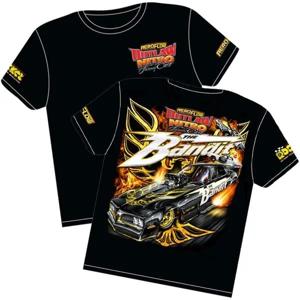 Rtban-Ys 'The Bandit' Pontiac Trans Am Nitro Funny Car Graphic T-Shirt 1