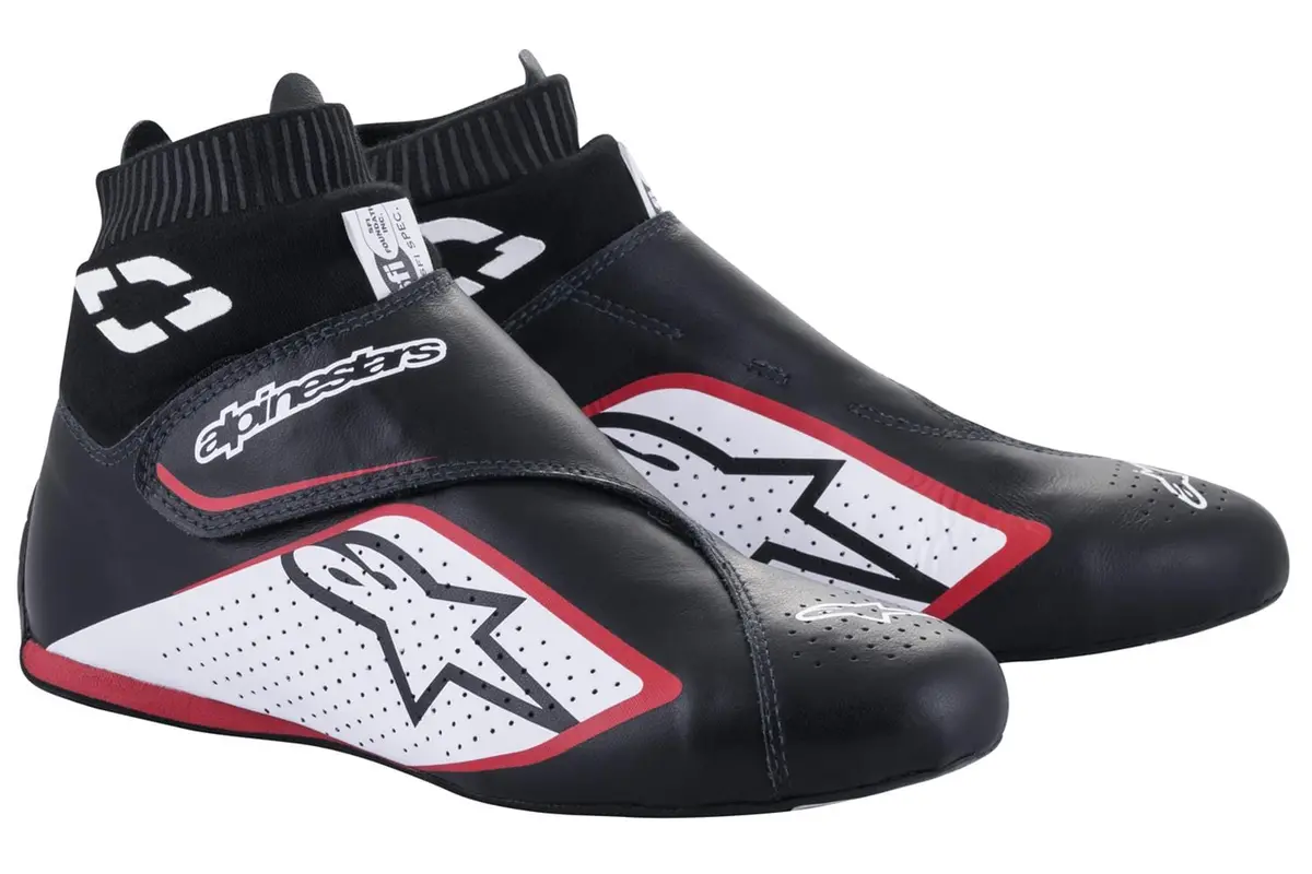 Alpinestars Supermono V2 Racing Shoes – Lightweight Track Footwear (Model 2716122-123-5) 1
