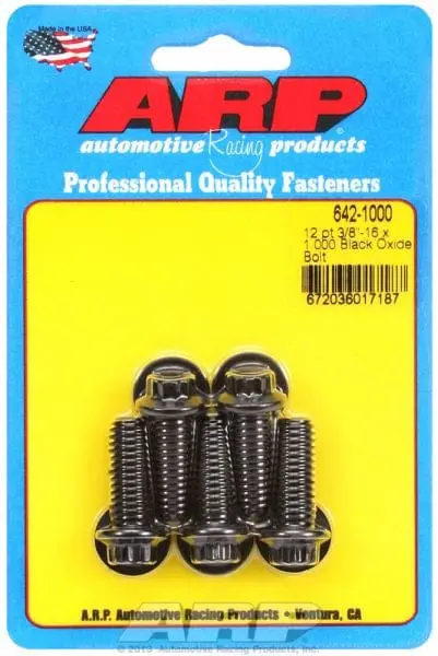Ar642-1000 Five-Piece 12-Point Black Oxide Bolt Kit – Universal Fit 1