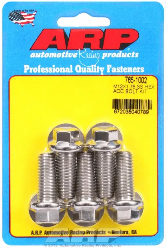 Arp 765-1002 Stainless Steel Bolt Set For Corrosion-Resistant Fastening 1