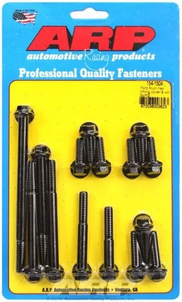 Hex Head Black Oxide Timing Cover And Water Pump Bolt Kit 1