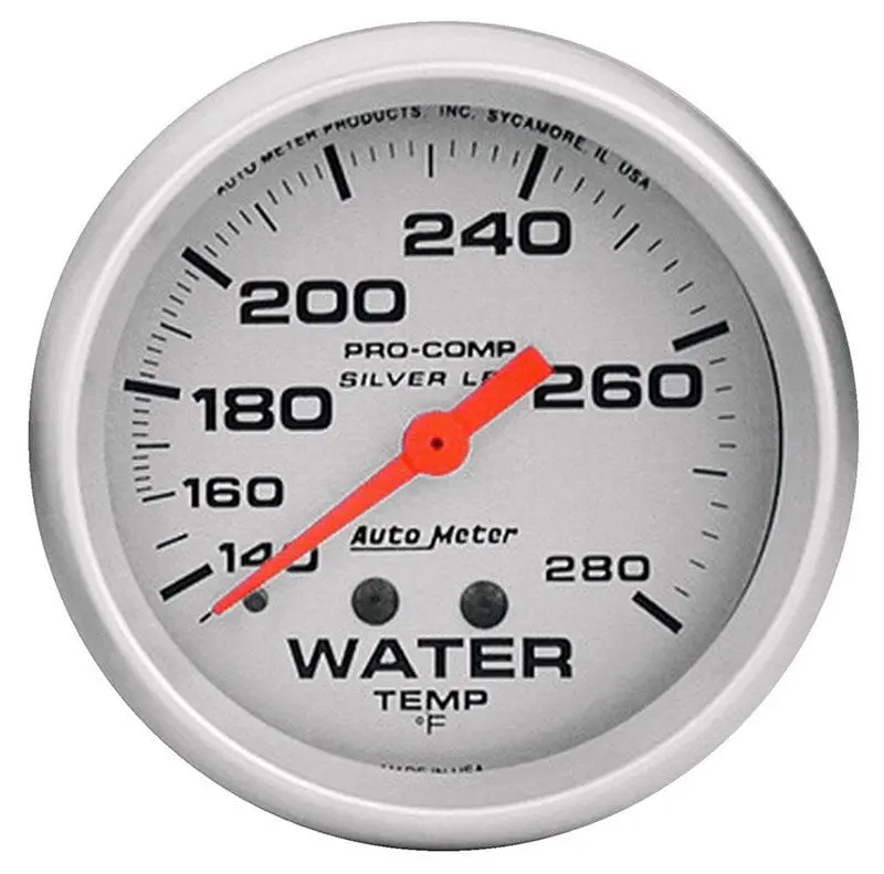 Autometer Au4631-Sp4 Ultra-Lite Water Temperature Gauge With White Dial 1