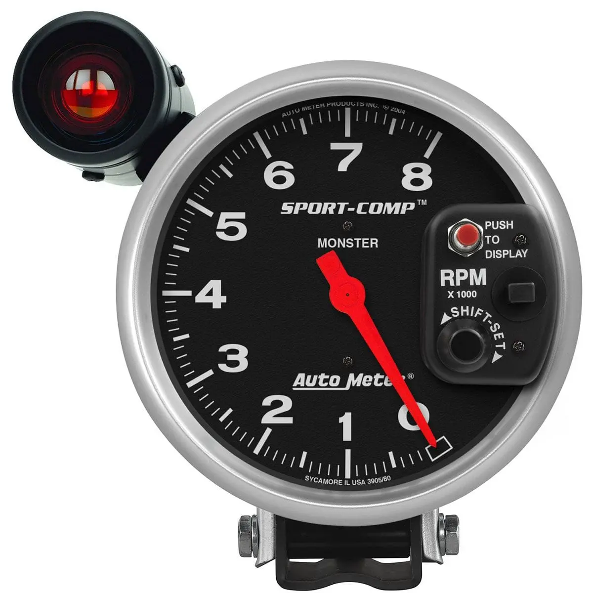 Sport-Comp Shift-Lite Tachometer With Led Shift Light – Compact 2.25" Gauge (Au3905) 1