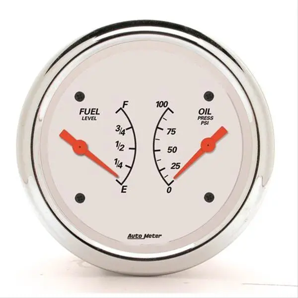 Autometer Arctic White Analog Gauge Kit With Mounting Panel – 1313 1