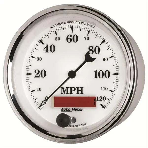 Autometer Old Tyme White Ii Analog Speedometer – Model 1287 1