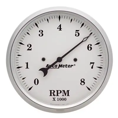 Autometer 1699 Old Tyme White Analog Tachometer 1