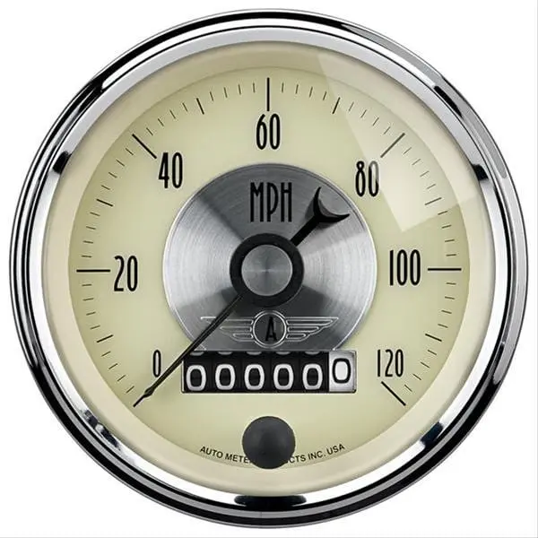 Autometer Prestige 2089 Analog Speedometer – 5-Inch Chrome-Finished Dial 1