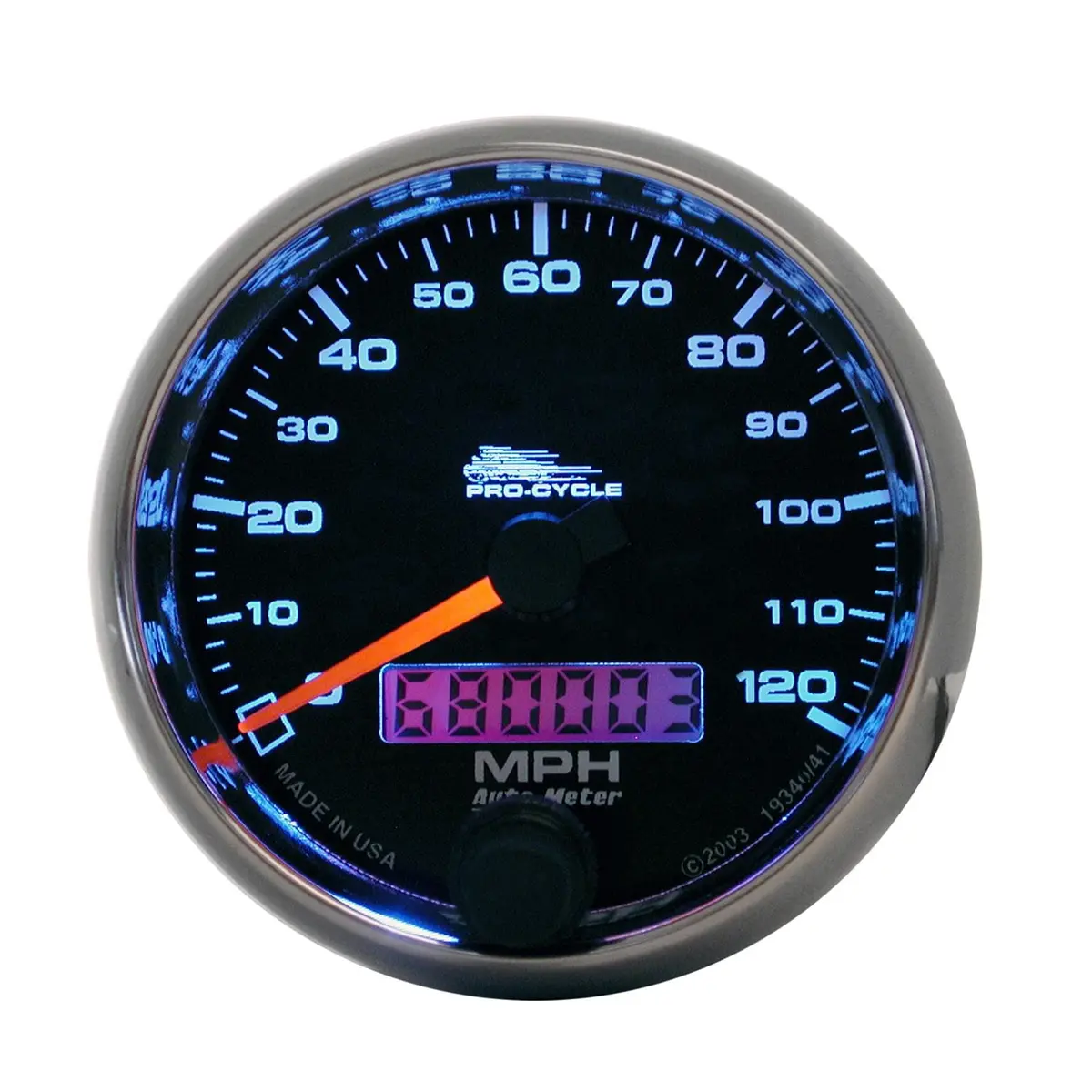 Autometer 19340 Pro-Cycle Analog Gauge – 2-1/16" Motorcycle Style 1