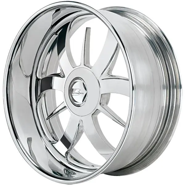 Billet Specialties Gs3D810 Custom Gs Series Polished Aluminum Drag Wheels 1