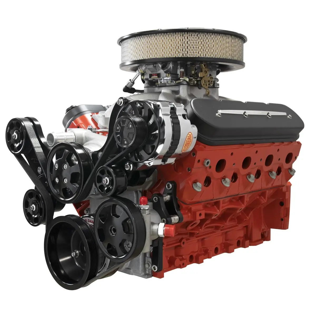 Billet Specialties Tru Trac Serpentine Drive System – A/C-Free Configuration, Black Finish (Blk13465) 1