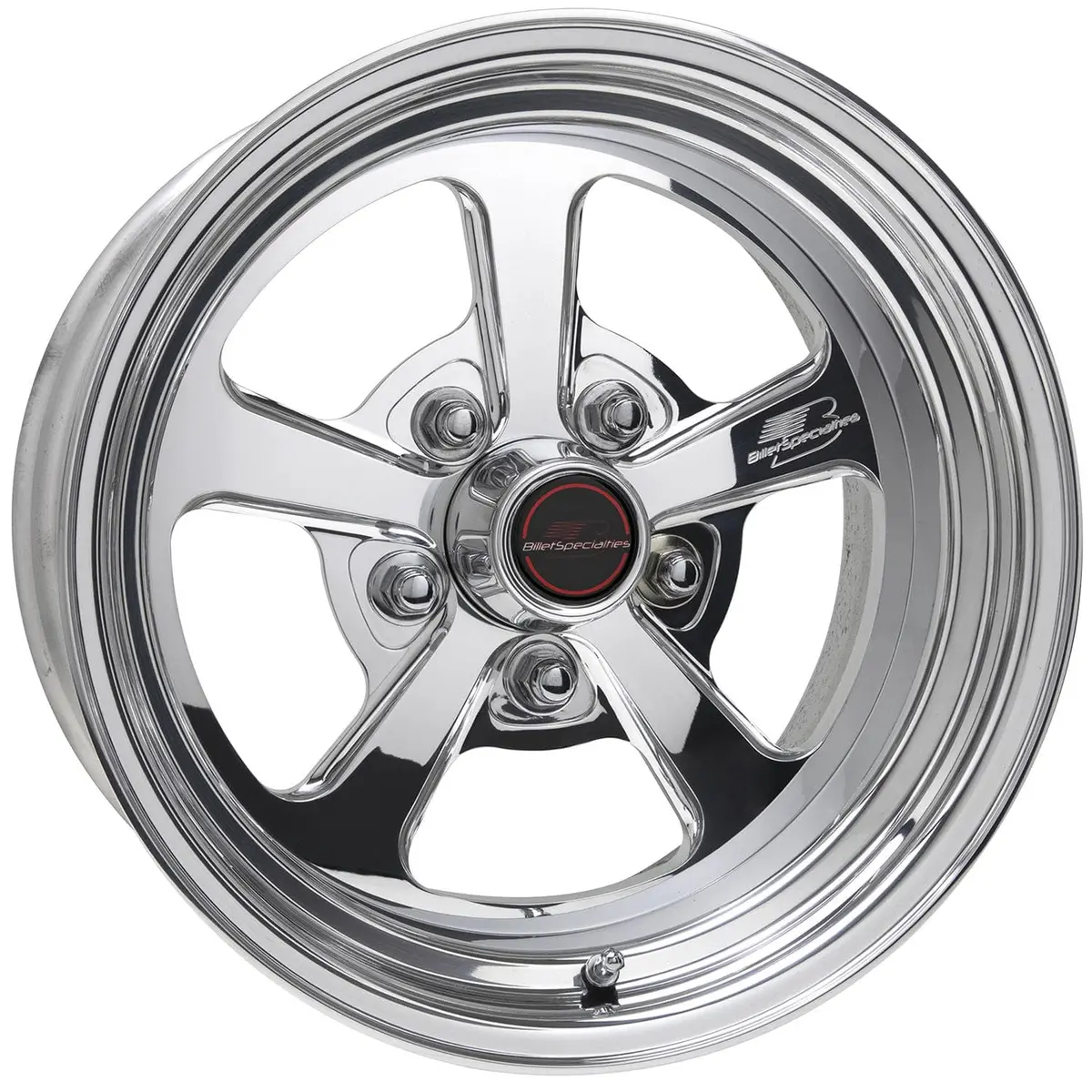 Billet Specialties Rs Series Custom Wheel – 12" Diameter, Polished Finish, 5X120 Bolt Pattern (Rs095126135N) 1