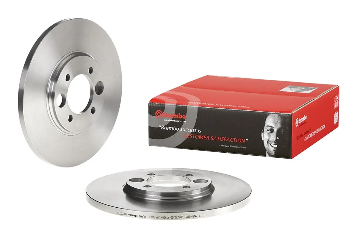 Brembo 08.2557.10 Uv-Coated Performance Brake Rotors – Drilled And Slotted 1