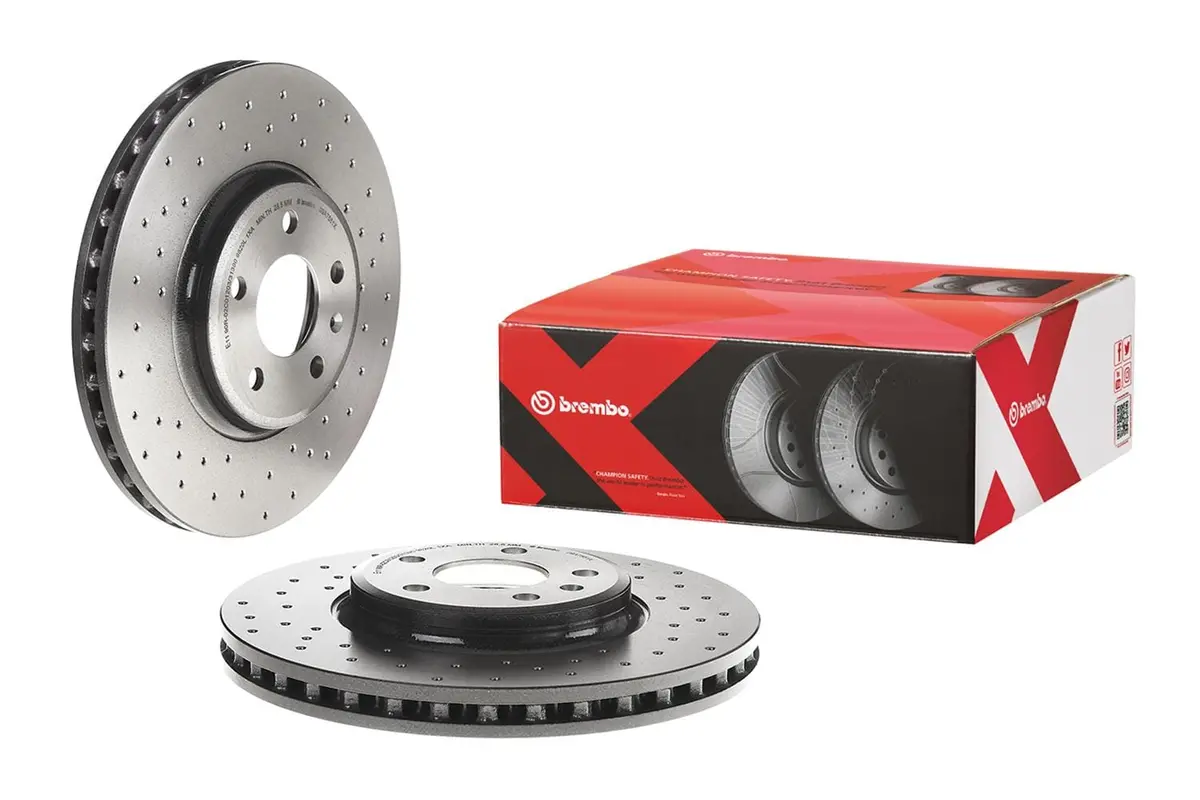 Brembo 09.A758.1X Uv-Coated Premium Brake Rotors 1