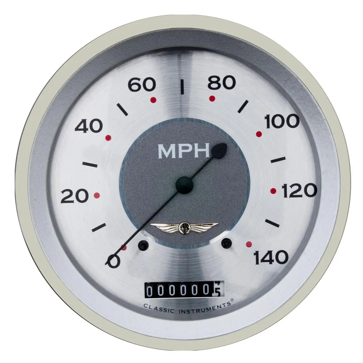 Classic Instruments All-American Speedometer With Sweep Needle & Chrome Bezel (Aw56Src) 1
