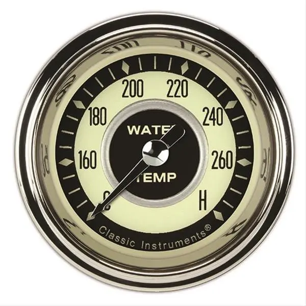 Classic Instruments Nostalgia Vt Series Analog Gauge Cluster With White Face (Nt126Shc-04) 1