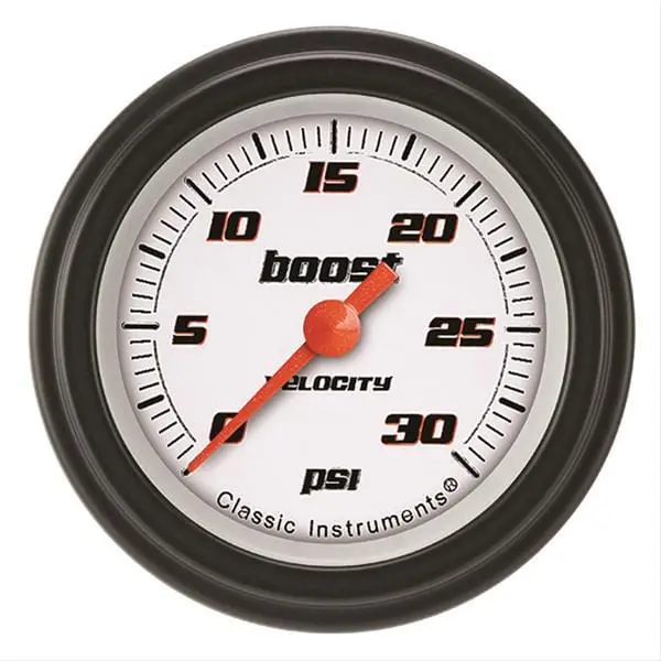 Classic Instruments Vs142Wblf Velocity Series Gauge – White Dial, Blue Led Backlight 1