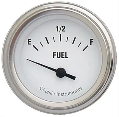 Classic Instruments Wh12Slf White Hot Series Analog Gauge – Speedometer/Temp Combo 1
