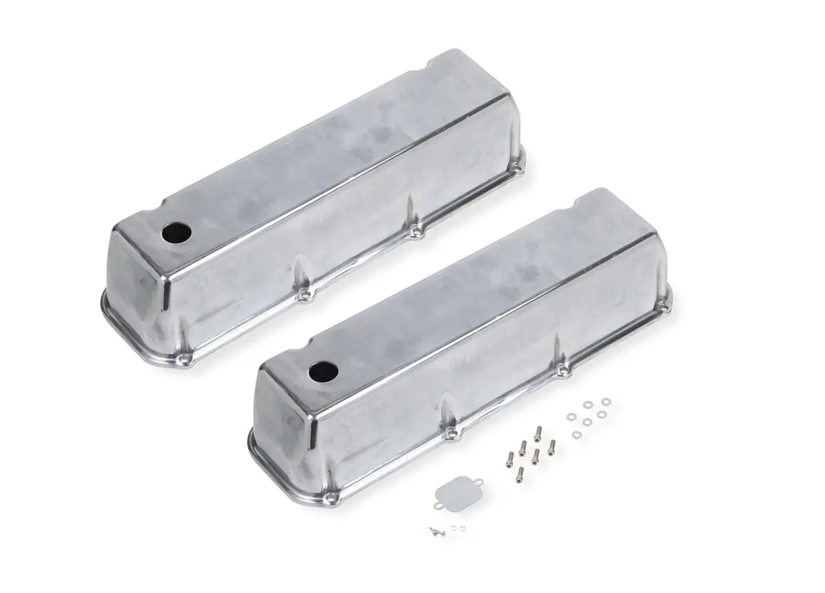 Mr. Gasket 6873G Billet Aluminum Valve Covers With Polished Finish 1