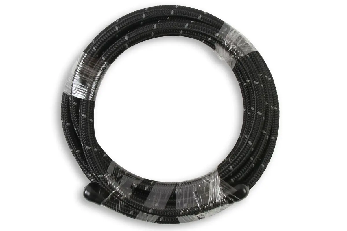 Mr. Gasket Black Nylon-Braided An Fuel Hose – 840608 1