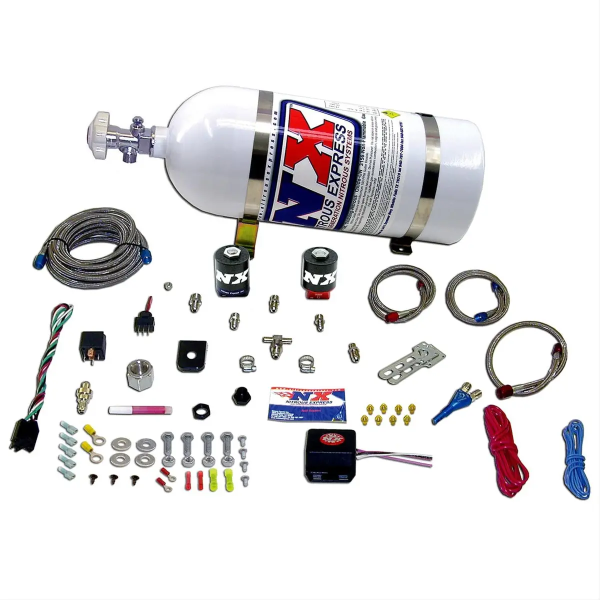 Nitrous Express 20919-12 Single-Nozzle Fly-By-Wire Efi Nitrous System 1