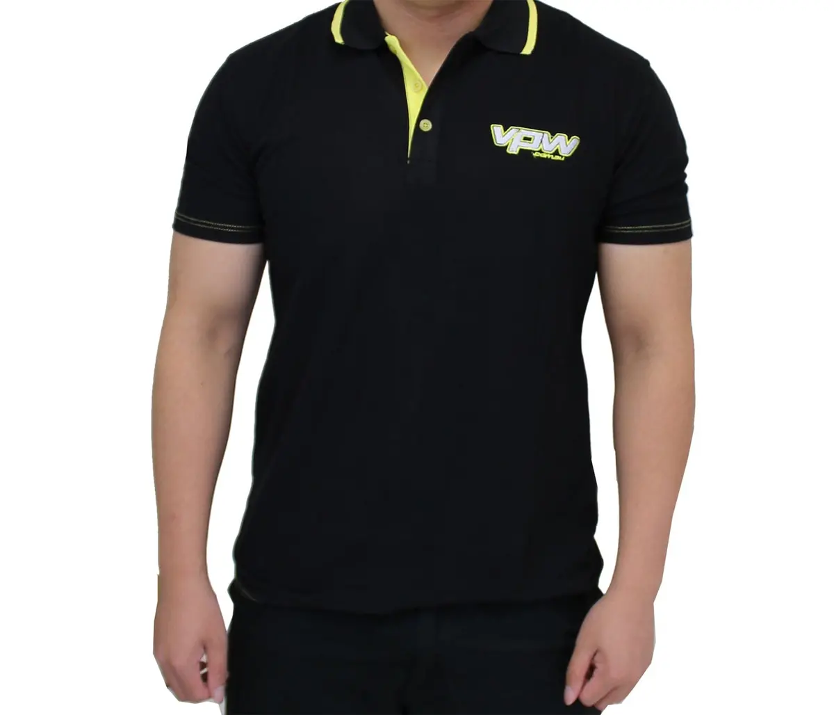 Vpw Corporate Black & Yellow Polo Shirt – Performance Apparel 1