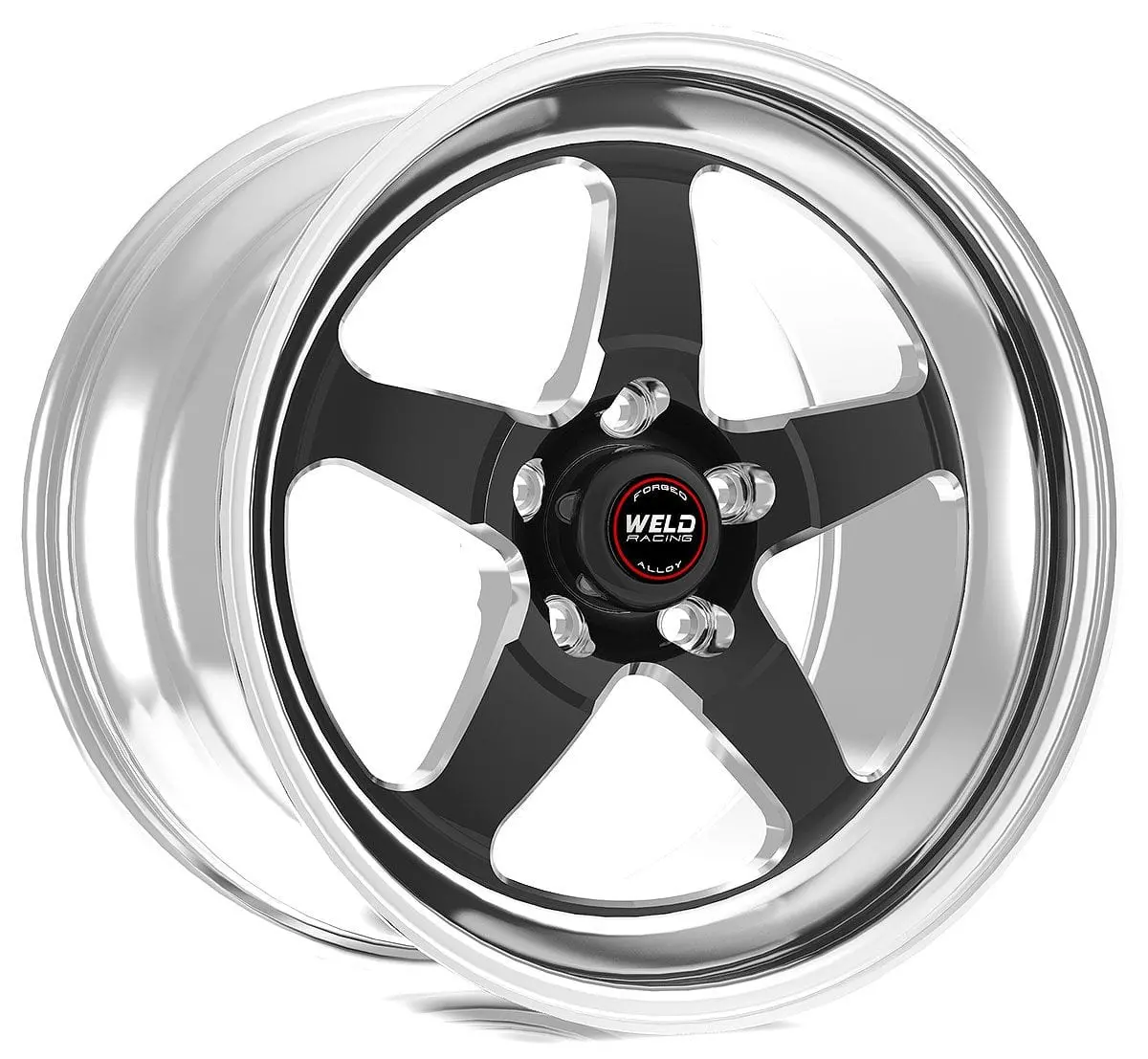Rt-S S71 Polished 15X10″ Drag Wheel With Matte Black Center 1