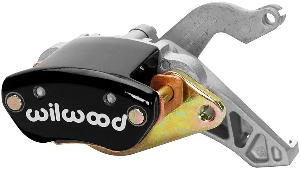 Wilwood 1-Piston Mechanical Parking Brake Caliper – Left-Hand Mount, Matte Black Finish (Wb120-12070-Bk) 1