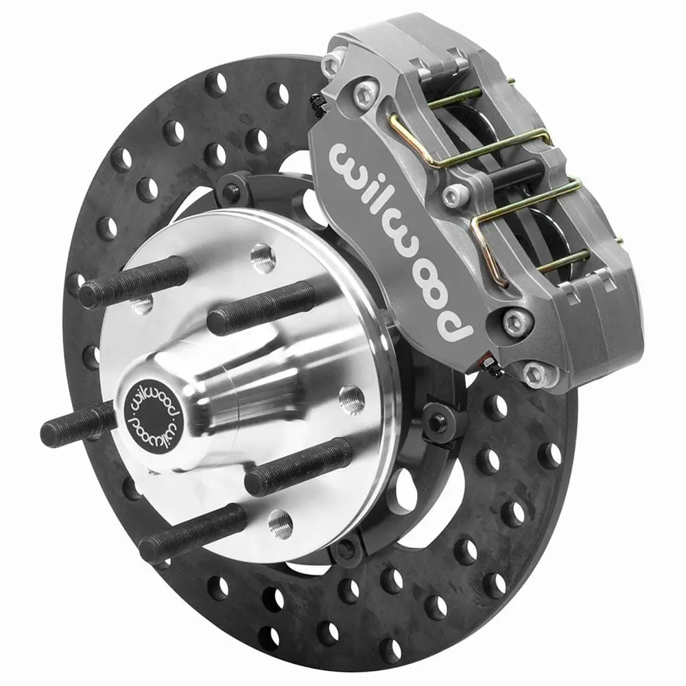 Wilwood 140-14418-D Dynapro Lug-Mount Front Drag Brake Kit – Bolt-On Race Braking Solution With Aluminum Calipers 1